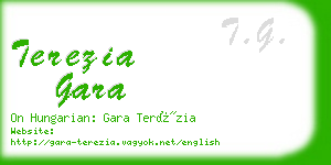 terezia gara business card